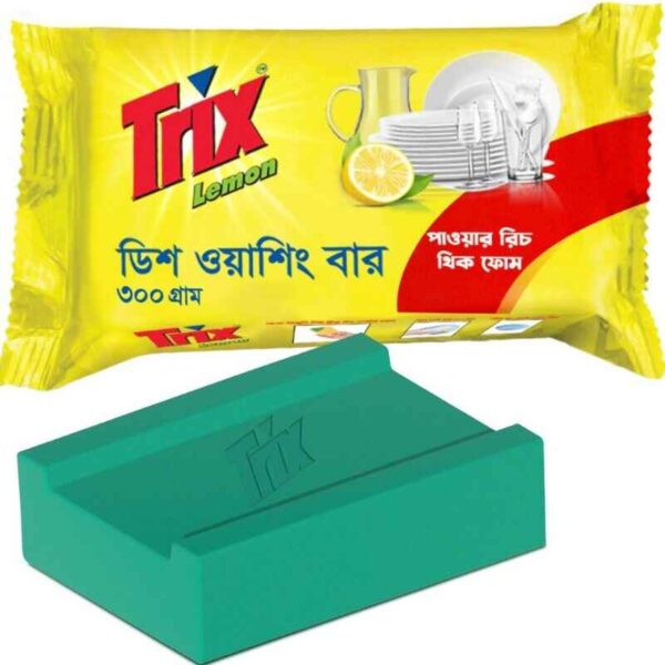 TRIX LEMON DISH WASHING BAR 300 GM