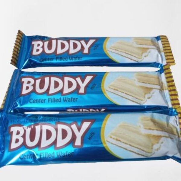 BUDDY MILK CENTER FILLED WAFER 12GM