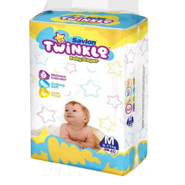 TWINKLE BABY DIAPER 40 PCS M