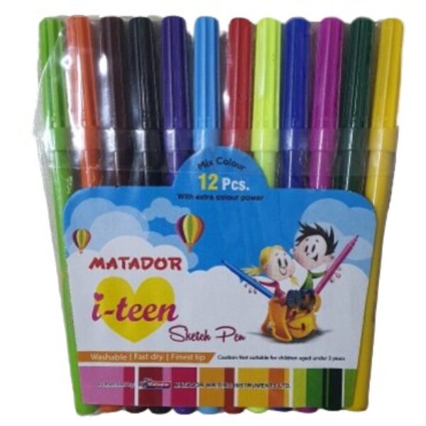 MATADOR I-TEEN SKETCH PEN 12PCS