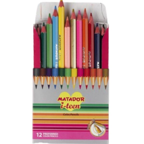 MATADOR I-TEEN COLOR PENCILS 12PC