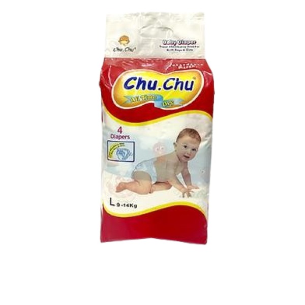 CHU.CHU BABY DIAPERS 4PCS / L