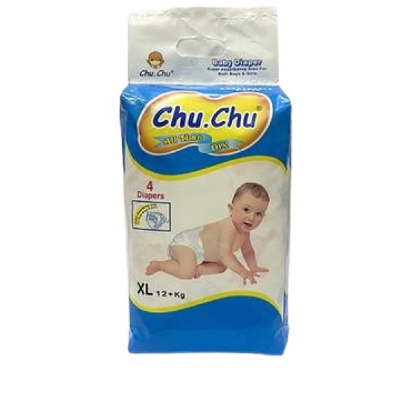 CHU.CHU BABY DIAPERS 4PCS / XL