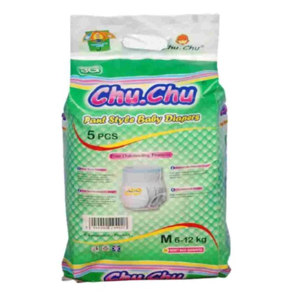 CHU.CHU BABY DIAPERS PANT 5PCS / M