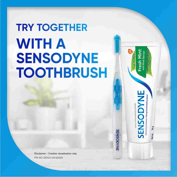 SENSODYNE TOOTHPASTE 150GM (FREE TOOTHBRUSH)
