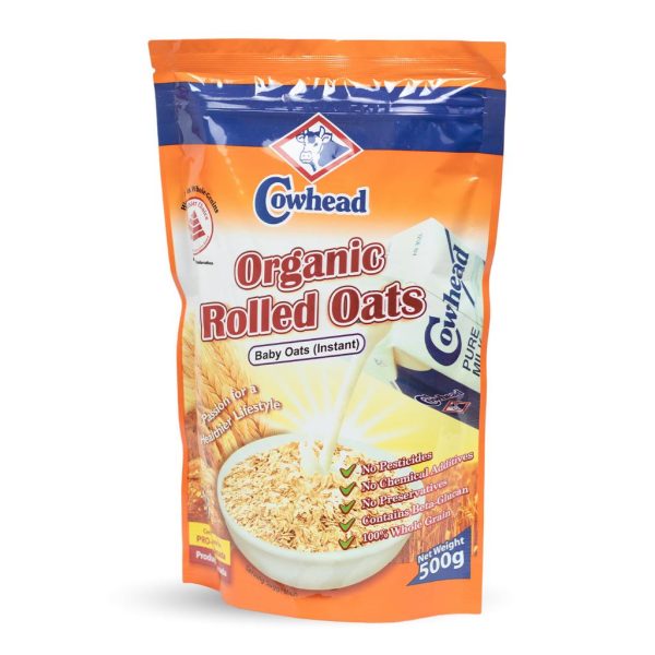 COWHEAD ORGANIC ROLLED OATS 500GM