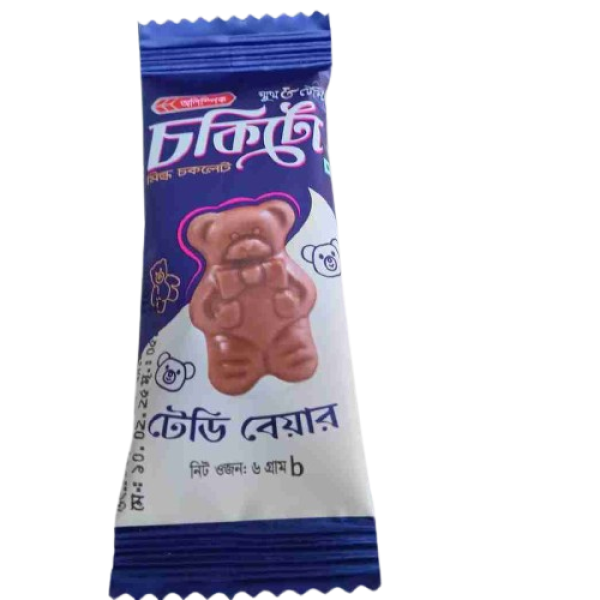 স্মুথ & টেস্টি চকিটো মিল্ক চকলেট টেডি বেয়ার ৬ গ্রাম