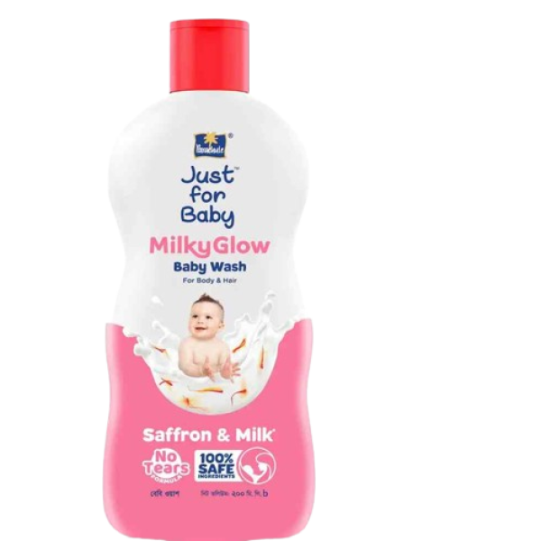 JUST FOR BABY MILKY GLOW  WASH FOR BODY & HAIR 200ML