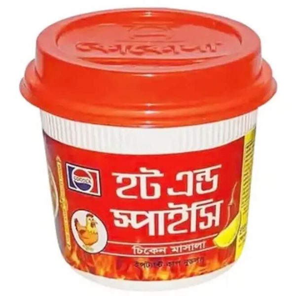 হট এন্ড স্পাইসি কাপ নুডলস্‌ ৪০গ্রাম