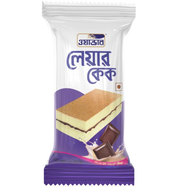 ওয়ান্ডার লেয়ার কেক ভ্যানিলা উইথ চকলেট ক্রিম ১৫গ্রাম