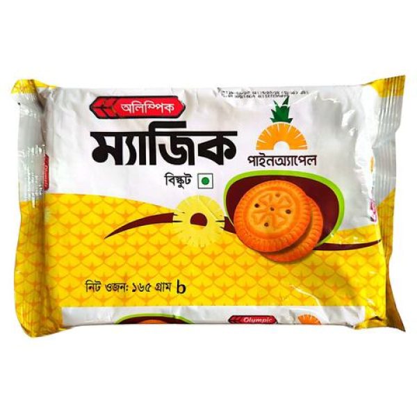 অলিম্পিক ম্যাজিক পাইনঅ্যাপেল বিস্কুট ১৬৫গ্রাম